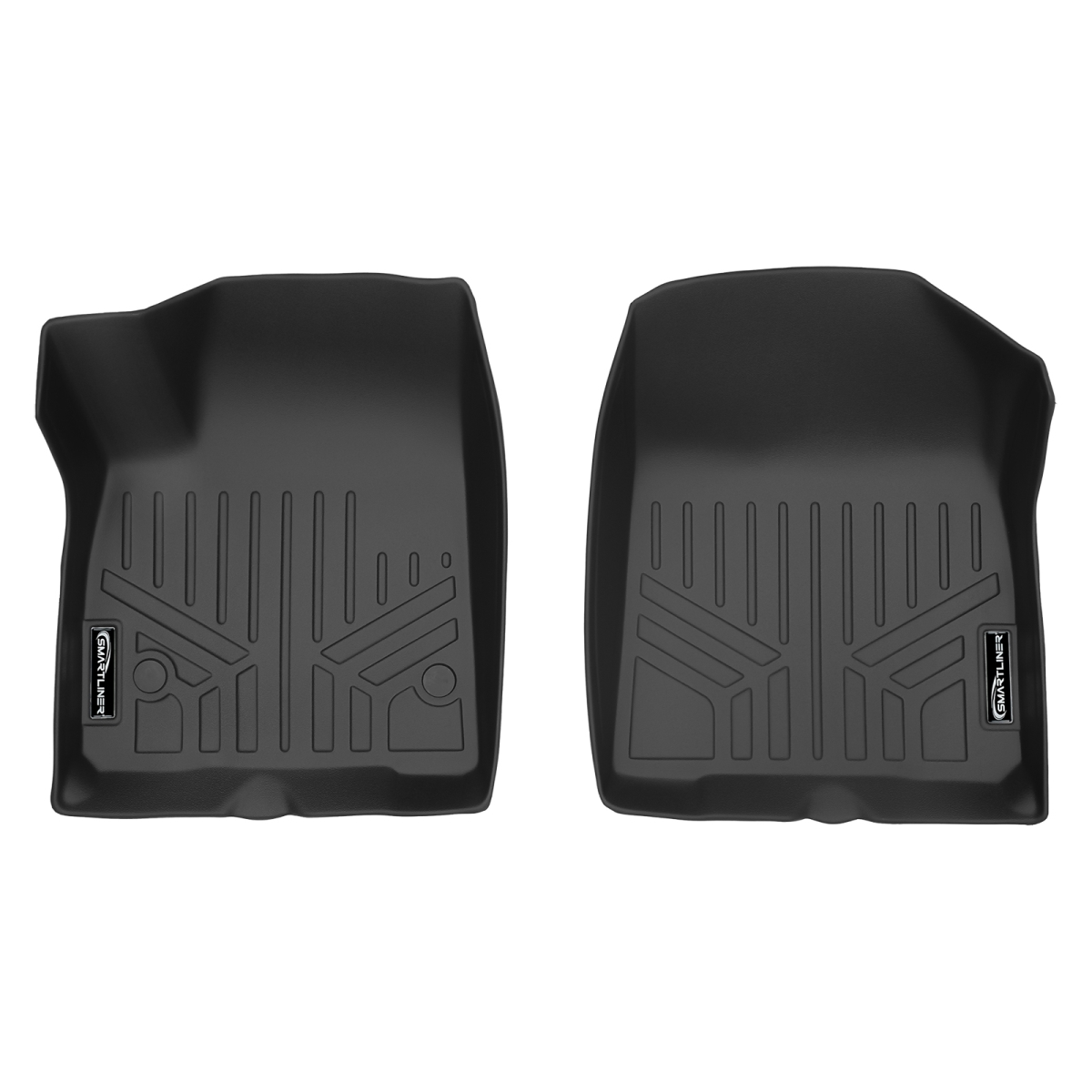 Custom Fit 1st Row Floor Mats Liner Set for 2017-2021 GMC Acadia, Black