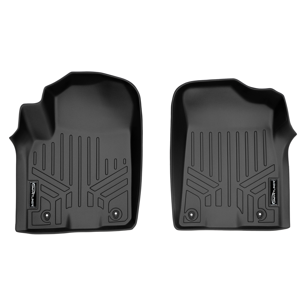 SA0242 Custom Fit 1st Row Floor Mats Liner Set for 2017-2018 Armada, Black