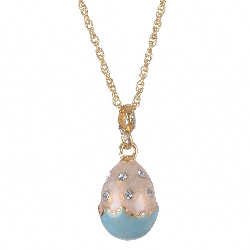 Egg Pendant Necklace, Turquoise