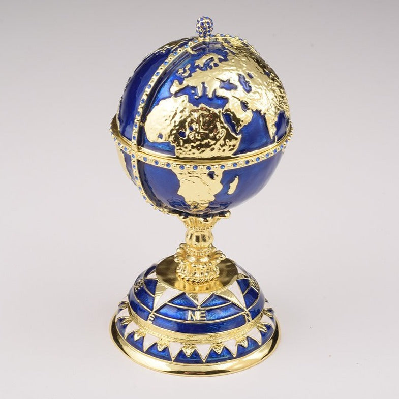 E1947 Globe Faberge Egg with Sailing Ship -  Keren Kopal