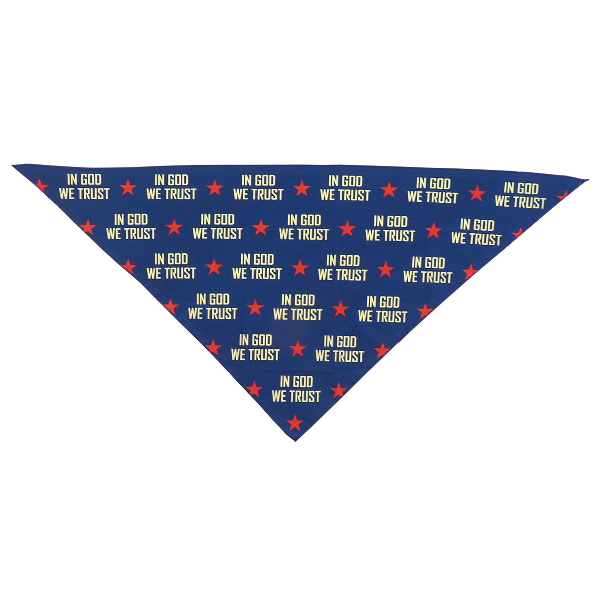 Picture of Kerusso PETS167 Paws & Pray in God We Trust Pet Bandana&#44; Navy - Large & Extra Large