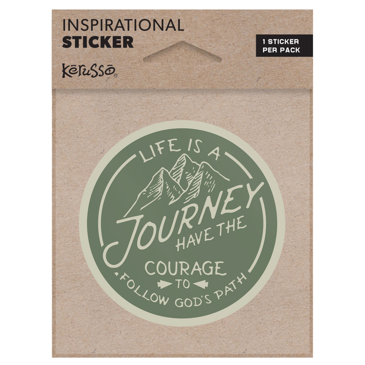 Picture of Kerusso STCK114 3 x 3 in. Journey Sticker