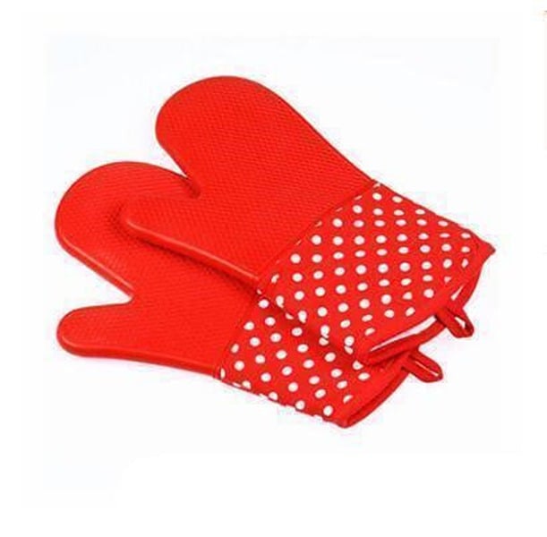 Picture of Karving King KKSM Silicone Oven Mitts, Red - Set of 2