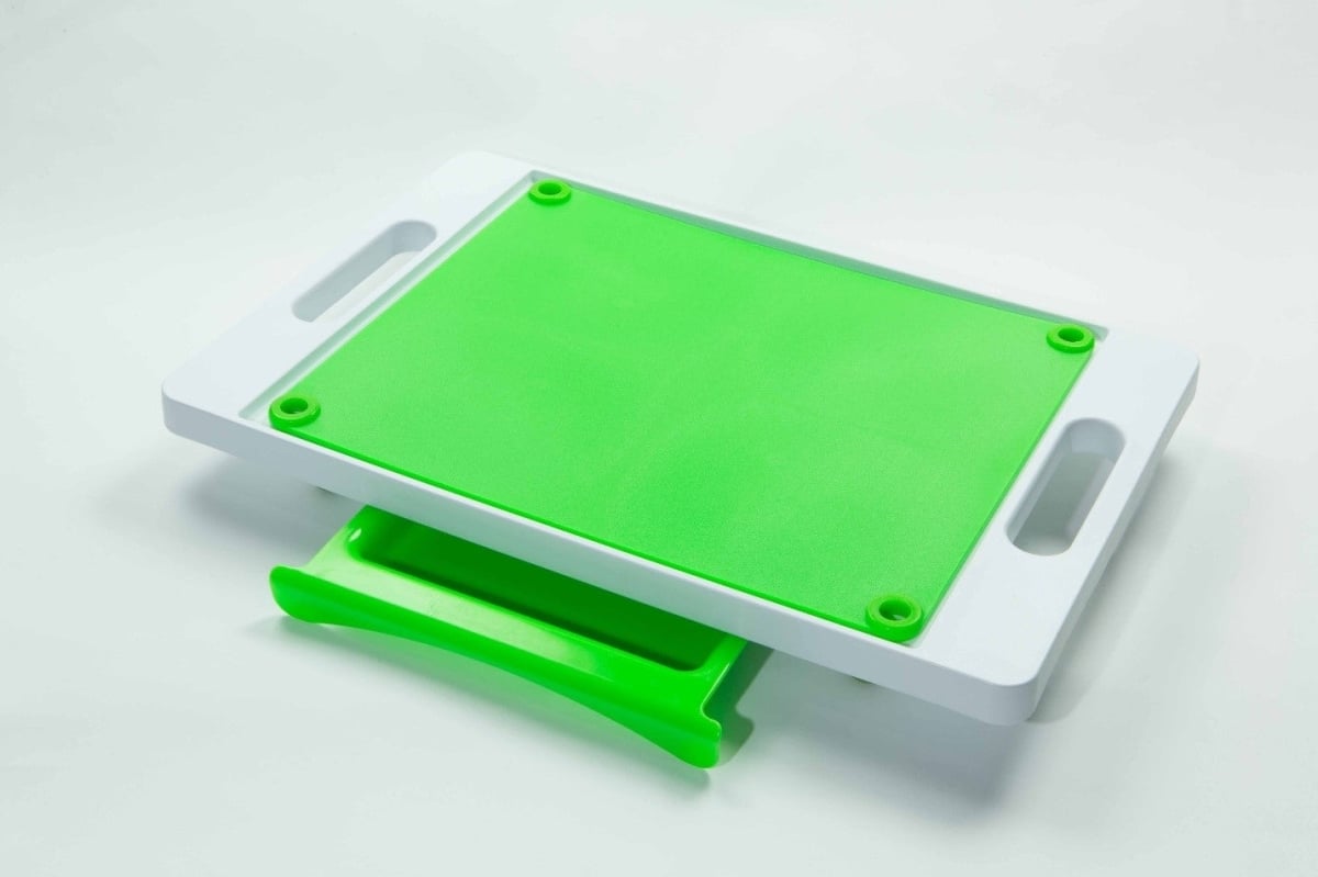 Picture of Karving King KK3 20 x 12 in. Dripless 2 in 1 System Cutting Board, Green