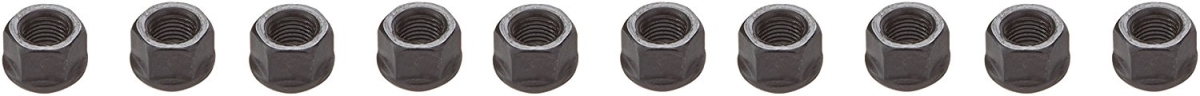 0.37 in. Hex Nuts, Steel with Black