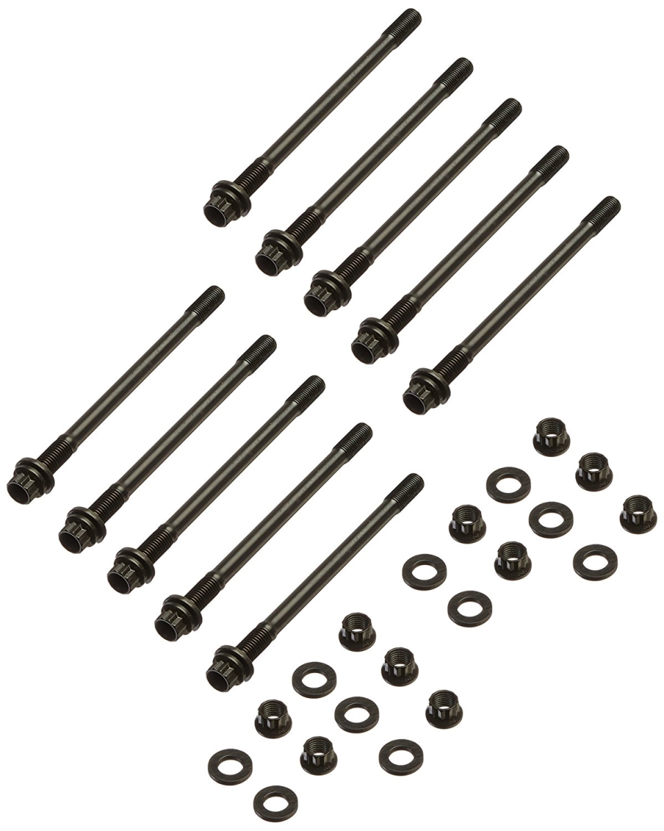 For Use With Honda/ Acura K20A, 12 Point Nuts With Undercut Studs, Black Oxide, Chrome Moly