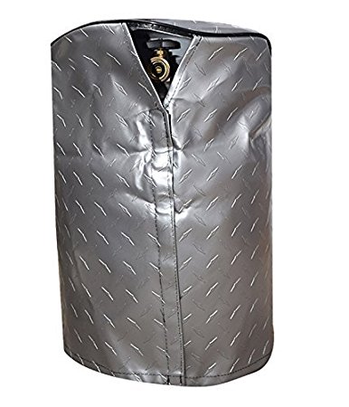 Picture of Adco A1V-2711 20 Single, Diamond Plated Steel Vinyl Propane Tank Cover