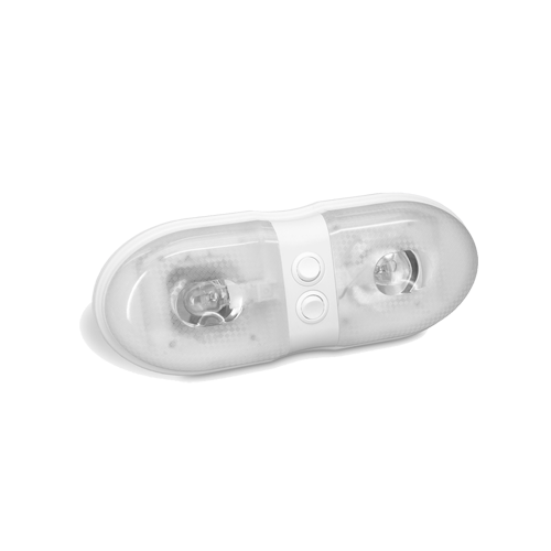 Picture of Bargman B1D-3076243 No.76 Double Interior Light with Lens & Dual Switch&#44; Clear