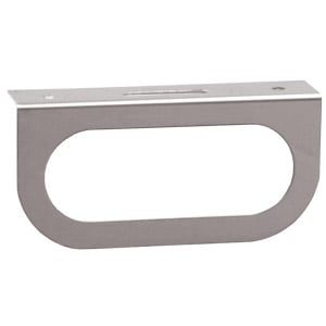 B83-LB1 Light Bracket, Single Oval, Black Powdercoat Finish