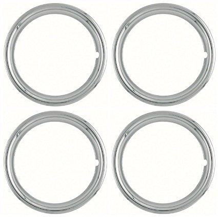 14" Diameter, 1-1/2" Depth, Stainless Steel, Set Of 4