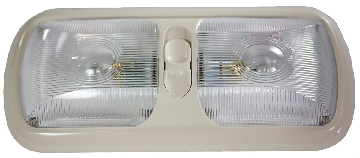 Picture of Arcon ARC-18015 Euro Style Double Light with Optical Lens & Colonial White Base