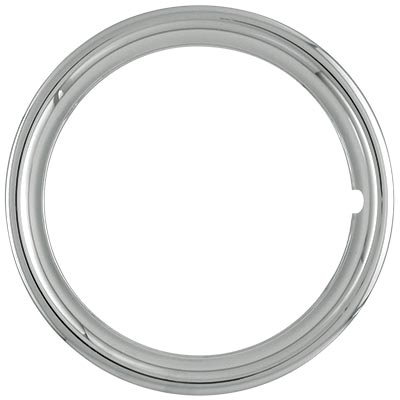 17" Diameter, 1-1/2" Depth, Chrome Plated, ABS Plastic, Set Of 4