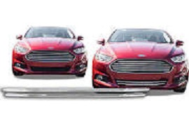 Picture of Coast2Coast C2C-GI120B Ford CCI Grille Overlay for 2013-2016 Ford Fusion Lower Grille&#44; Chrome