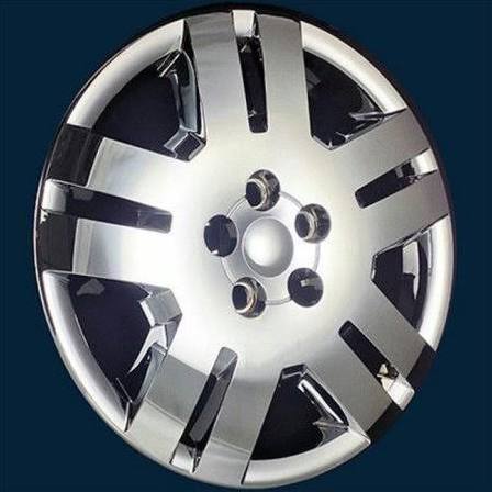 17", 5 Split Spoke, Silver, Plastic, Set Of 4, Bolt On