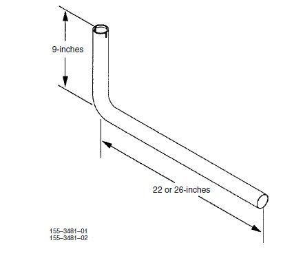 C7B-155348101 22 ft. Tailpipe Kit for HGJA