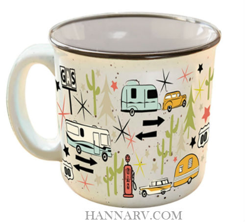 Picture of Camp Casual C4G-CC004C 15 oz. Wanderlust Mug, White