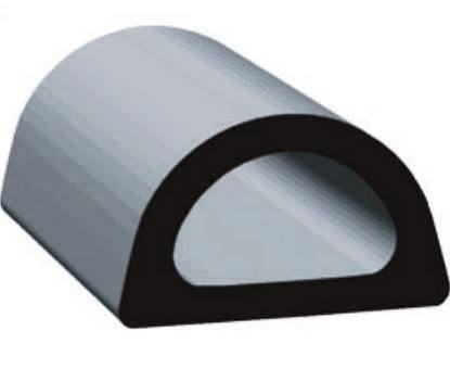 0.360 x 0.610 D-Ethylene Propylene Diene Monomer - Black