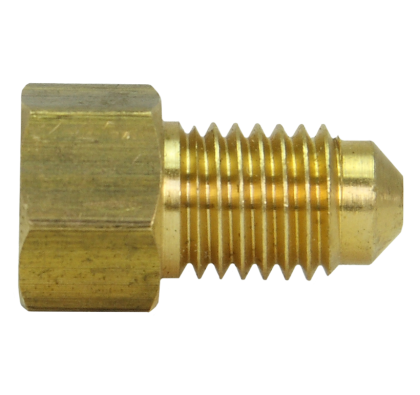 Picture of AGS A79-BLF33B 0.37-24 in. Female Inverted&#44; M12 x 1 mm Male Bubble Brass Adapter