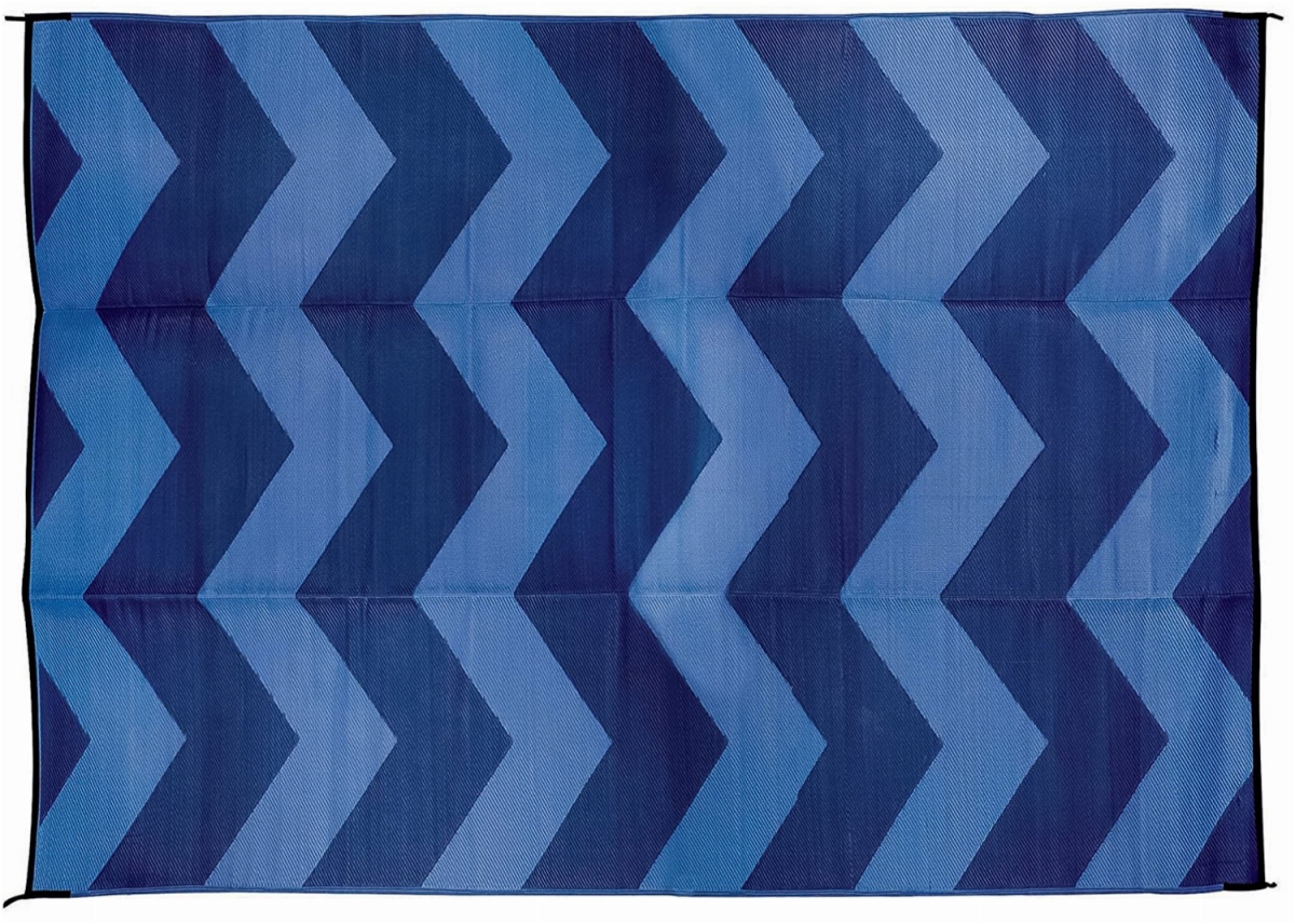 Picture of Camco C1W-42878 6 x 9 ft. Outdoor Mat RV Blue Chevron