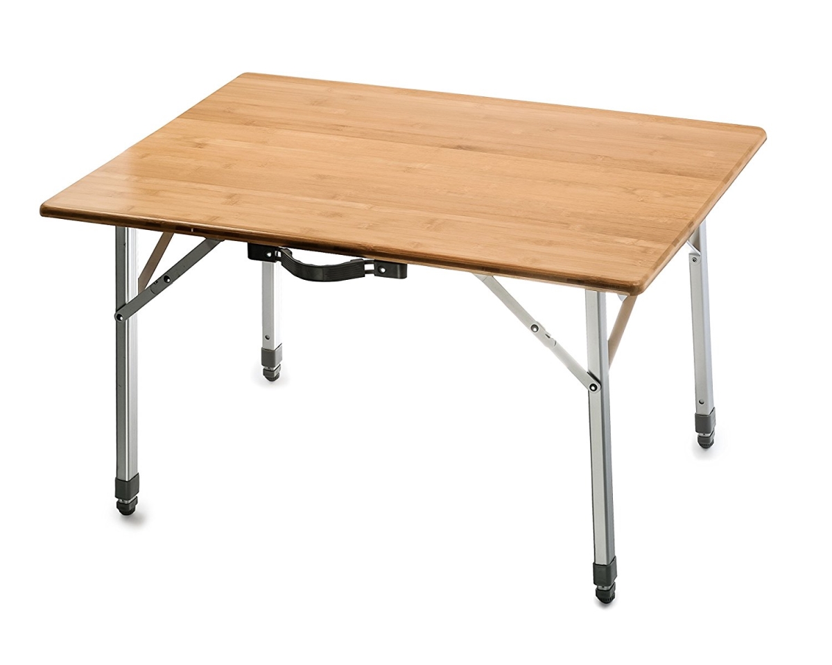 Bamboo Folding Table with Aluminum Legs