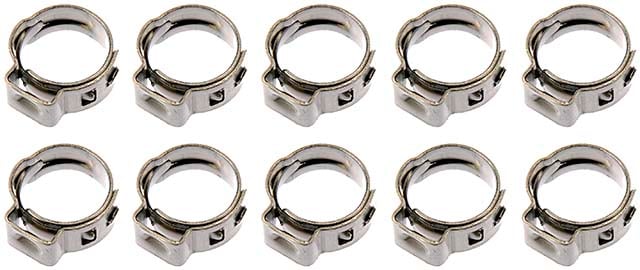 0.37 in. Fuel Line Clamps, Pack of 10