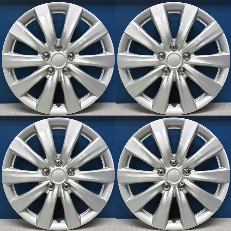 16", 10 Spoke, Silver, Plastic, Set Of 4, Standard Leg, Master White Carton