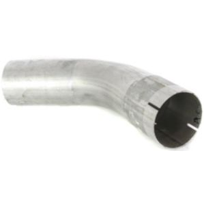 45 deg Exhaust Pipe - Natural Aluminized Steel Universal