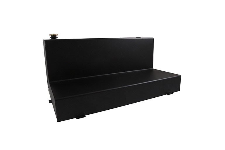 111 gal Specialty Series L-Shaped Tool Box & Liquid Transfer Steel Tank - Black