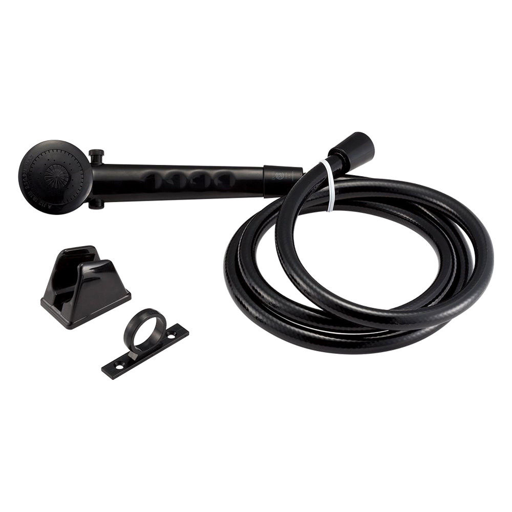 D6U-DFSA130BK RV Shower Head & Hose, Black