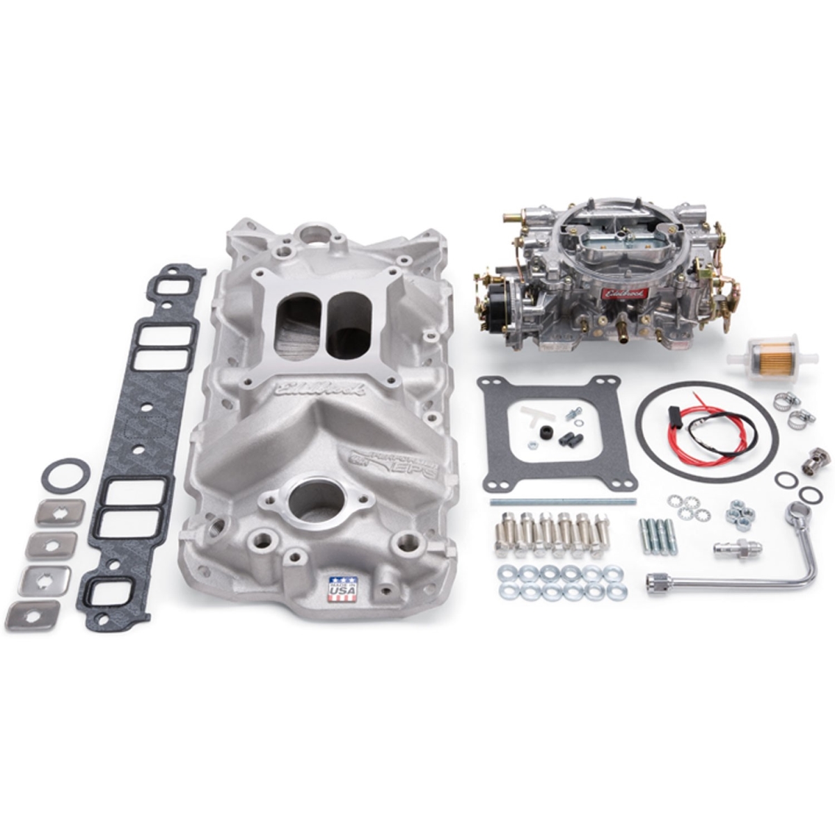 Manifold & Carburetor Kit for Small Block - Chevy