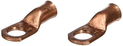 0.5 in. Battery Cable Stud Copper Lug - 2 Gauge - Pack of 2