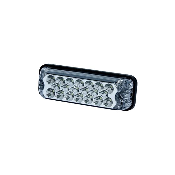 DIRECTIONAL LED RECTANGULAR SURFACE MOUNT 12-24VDC 7 FLASH PATTERNS AMBER