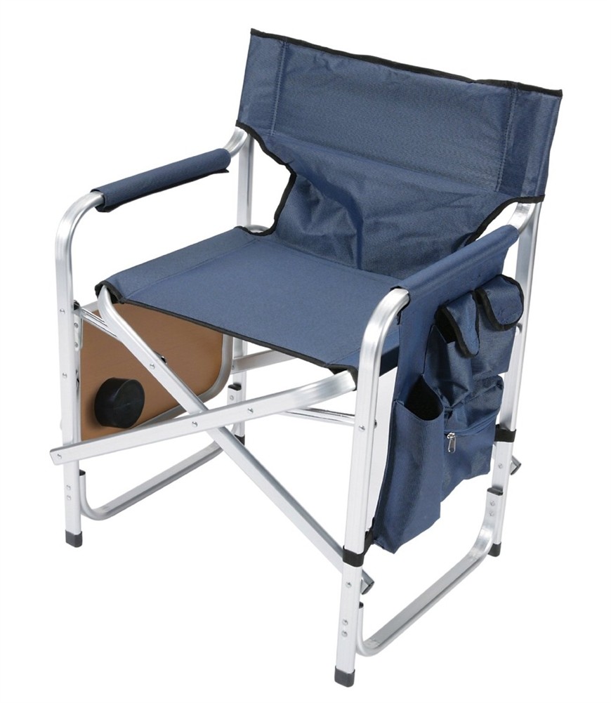 Directors Chair with Pocket Pouch & Folding Tray - Blue -  Tento Campait, TE350295