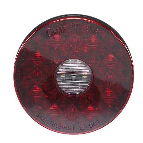 4 in. Round LED Stop Tail Turn Light, Red