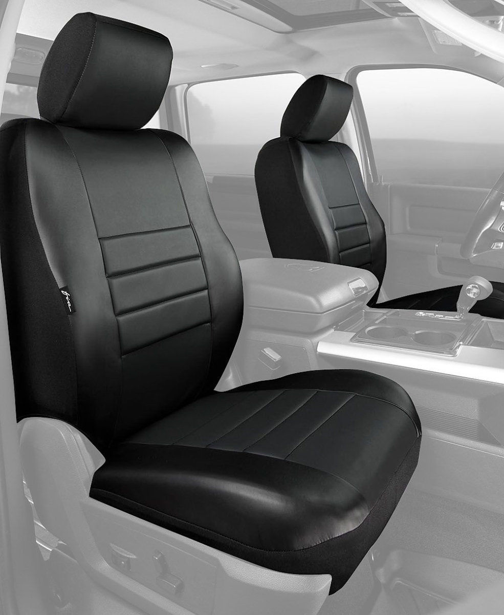 SL6939BL Front Seat Cover Bucket Seats - Solid Black