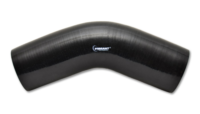 2759 5 in. Silicone 45 Degree Elbow Connector, Black