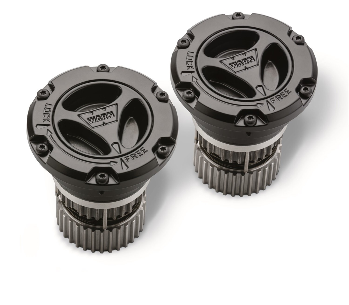 Locking Hub 3 Piece Design; 35 Spline; 6 Bolt Count; Black Satin Finish; IP68 Sealed; Chrome Molly