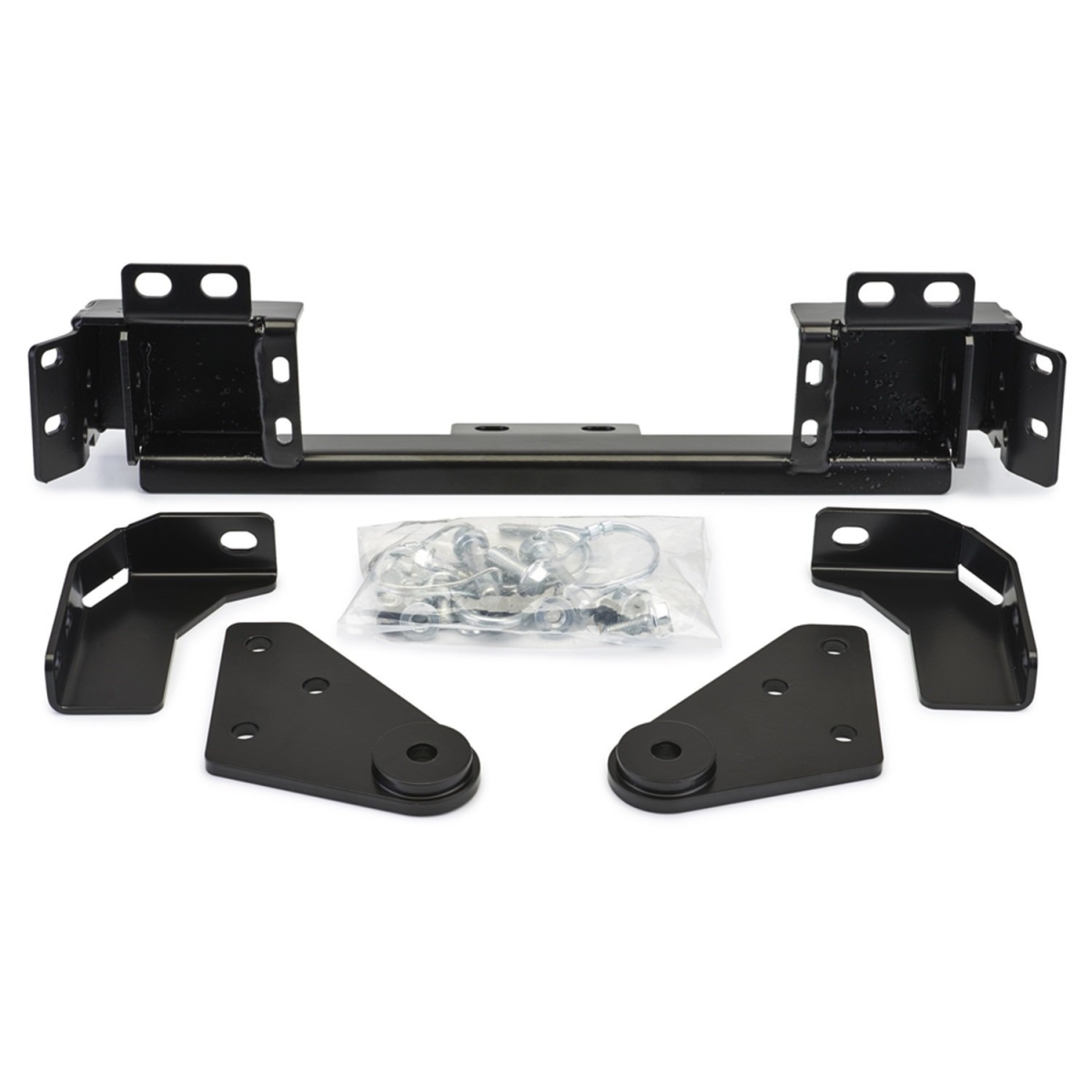 Snow Plow Mount Front Kit; Black; Includes Mounting Bracket and Hardware Requires Base Tube