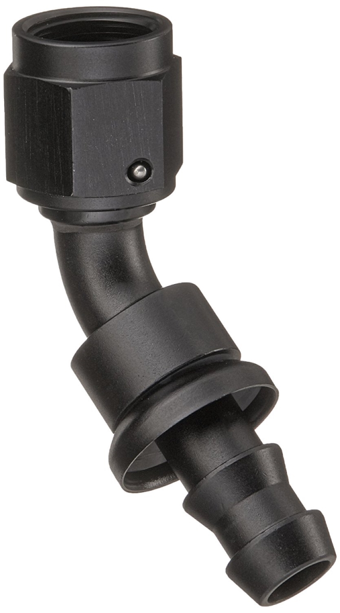 22406 6 AN Push-On 45 degree Hose End Fitting