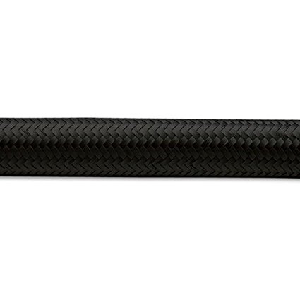 11986 6 AN x 5 ft. Roll Nylon Braided Flex Hose - Black