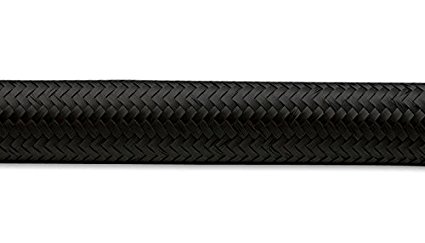 11992 12 AN x 5 ft. Roll Nylon Braided Flex Hose - Black