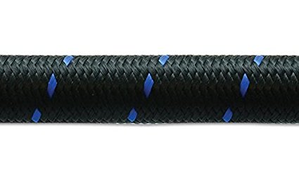 11976B 20 ft. 6AN Nylon Braided Flex Hose, Roll of Black & Blue