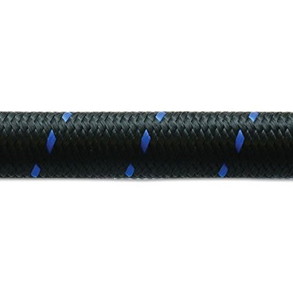 11978B 20 ft. 8AN Nylon Braided Flex Hose - Black & Blue