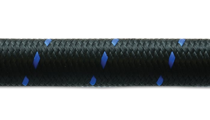 11990B 10AN Nylon Braided Flex Hose, Roll of Black & Blue