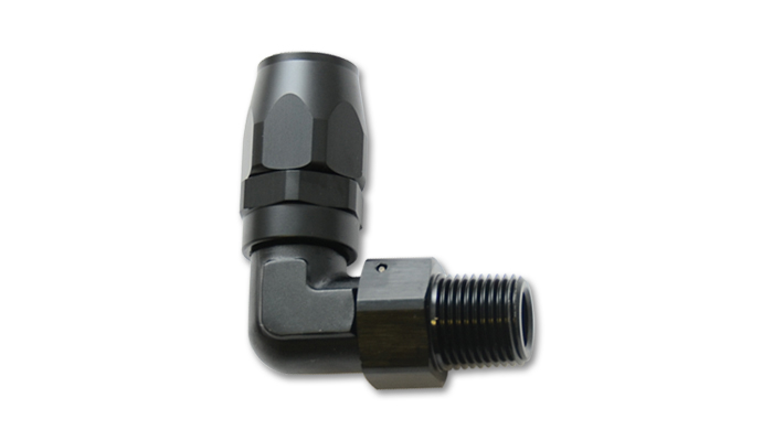 26903 0.25 in. NPT Pipe Thread 90 deg 8AN Male Hose End Fitting