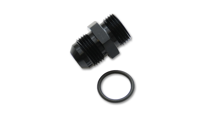 16831 8AN Flare to 8AN Straight Cut Adapter Fitting with O-Ring