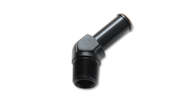 11221 0.25 x 0.38 in. Barb Straight Fitting - Aluminum