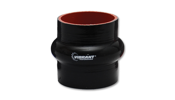 2738 4.5 in. Silicone Straight Hump Hose Coupler, Black