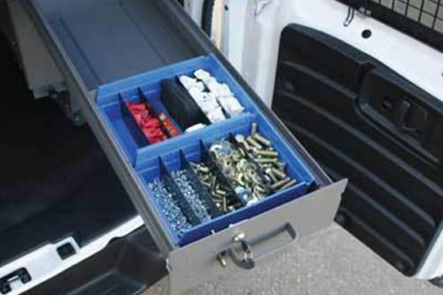 Kargomaster 40140 Plastic Drawer Bin with Dividers