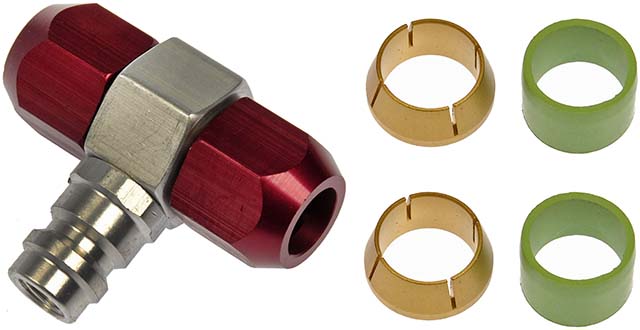 Dorman 800968 Service Port Tee for 0.5 High Pressure Side Line